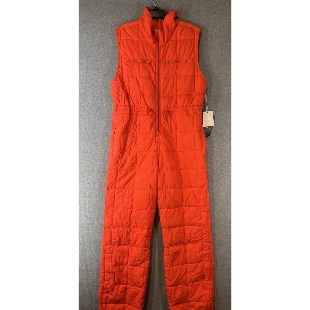 Free People Movement Pippa Packable Puffer Suit Size Large Cherry Red $348 - Picture 2 of 10